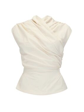 Harris Tapper Chainberlain Top in Nylon, Ivory